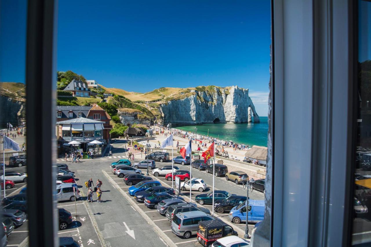 La Belle Vue Le Diamant Des Yeux Mer Et Golf Front Mer Étretat Exteriör bild